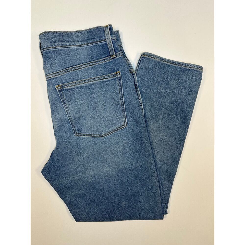 I. Crew High-Rise Classic Vintage Straight Leg Distressed Denim Jeans Size 31